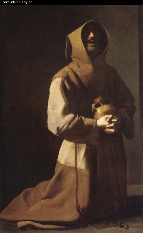 Francisco de Zurbaran St. Franciscus in meditation